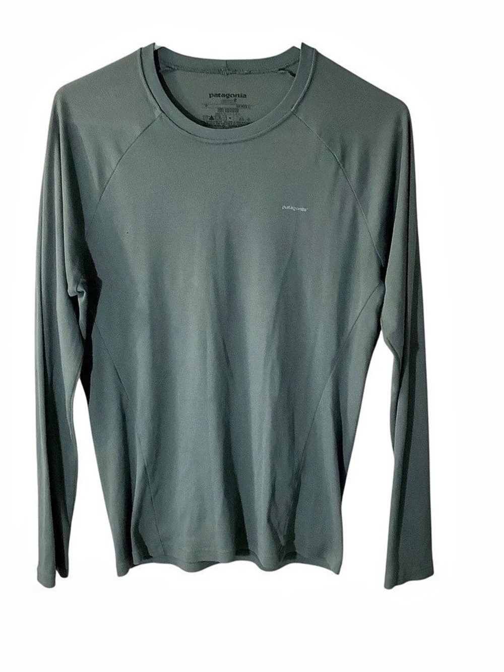 Patagonia Capilene Midweight Crew Long Sleeve Tee Gray Large
